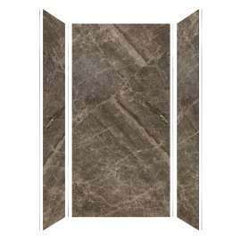 TWK483696-KI82G Titan 48-in x 39-in x 96-in Shower Wall Trimmable Kit, Sahara (Glossy)