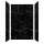 TWK603696-KI58G Titan 64-in x 39-in x 96-in Shower Wall Trimmable Kit, Black Caruso (Glossy)