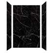 TWKE603696-KI03G Titan 60-in x 36-in x 96-in Eco Shower Wall Trimmable Kit, Black Caruso (Glossy)
