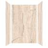 TWKE603696-KI32G Titan 60-in x 36-in x 96-in Eco Shower Wall Trimmable Kit, Savanna Creme (Glossy)
