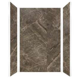 TWKE603696-KI82G Titan 60-in x 36-in x 96-in Eco Shower Wall Trimmable Kit, Sahara (Glossy)