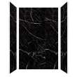 TWK603696-KI58G Titan 64-in x 39-in x 96-in Shower Wall Trimmable Kit, Black Caruso (Honed)