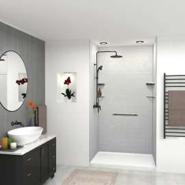 K-SSC-MB Transolid K-SSC-MB Shower Shelf Kit; Matte Black