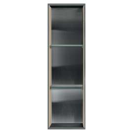 Studio 46.5-in. Recessed Stainless Steel/Solid Surface Shower Storage Pod STV14614-SS96