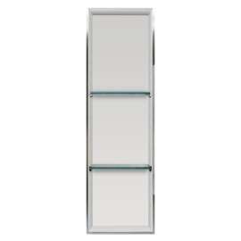 Expressions 46.5-in. Recessed Stainless Steel/Expressions Composite Material Shower Storage Pod STV14614-SS39