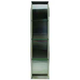Studio 58.5-in. Recessed Stainless Steel/Solid Surface Shower Storage Pod STV15814-SS08