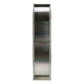 Saramar 58.5-in. Recessed Stainless Steel/SaraMar Material Shower Storage Pod STV15814-SS28