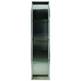 Studio 58.5-in. Recessed Stainless Steel/Solid Surface Shower Storage Pod STV15814-SS91