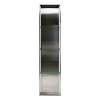 Saramar STV5814-BS21B 58.5-in Storage Pod, In Stainless Steel/White
