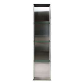 Saramar STV5814-BS21B 58.5-in Storage Pod, In Stainless Steel/White