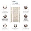 SWKX36367224-49V SaraMar 36-in x 36-in x 96-in Glue to Wall 6-Piece Shower Wall Trimmable Kit with Extension, Sand Creme Velvet