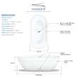 Sherwood Resin Stone 71-in Center Drain Freestanding Tub and Faucet Kit