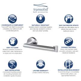 Turin TPH-BS Paper Holder, In Brushed Stainless