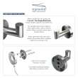 Robe Hook, In Brushed Stainless