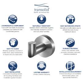 Robe Hook, In Brushed Stainless