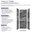 TWK363696-KI63H Titan 39-in x 39-in x 96-in Shower Wall Trimmable Kit, Maelstrom Grey (Honed)