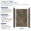 TWK604896-KI82H Titan 64-in x 48-in x 96-in Shower Wall Trimmable Kit, Sahara (Honed)