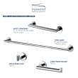 16-inch Grab Bar, In Polished Chrome