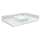 VT24.5x22-1SV-3A-A-W-1 Mini Custom Quartz 24.5-in x 22.25-in Single Bowl Vanity Top with Single Faucet Hole and Rachel Bowl, Milan White