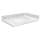 VT24.5x22-1KU-3A-A-W-1 Mini Custom Quartz 24.5-in x 22.25-in Single Bowl Vanity Top with Single Faucet Hole and Vision Bowl, Milan White