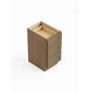 24-in x 21-in x 35-in Ready To Assemble Shaker Vanity Three Drawer Base Cabinet, Tan Wood