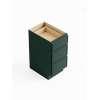 18-in x 21-in x 35-in Ready to Assemble Slim Shaker Vanity Three Drawer Base Cabinet, Green