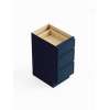 18-in x 21-in x 35-in Ready to Assemble Slim Shaker Vanity Three Drawer Base Cabinet, Navy Blue