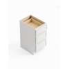 18-in x 21-in x 35-in Ready to Assemble Slim Shaker Vanity Three Drawer Base Cabinet, White