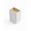 24-in x 21-in x 35-in Ready To Assemble Shaker Vanity Three Drawer Base Cabinet, White