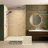 BWK603696-75 Bravastone 60-In X 36-In X 96-In Glue To Wall 3-Piece Shower Wall Kit, Desert Suede