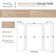 BWK603696-531T Bravastone 60-In X 36-In X 96-In Glue To Wall 3-Piece Shower Wall Kit, White/Grey