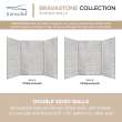 BWK604896-74 Bravastone 60-In X 48-In X 96-In Glue To Wall 3-Piece Shower Wall Kit, Stone Hearth