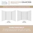 BW3696-531T Bravastone 36-In X 96-In Glue To Wall Wall Panel, White/Grey