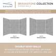 BW3696-73 Bravastone 36-In X 96-In Glue To Wall Wall Panel, Smoked Mist