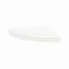 15-in x 15-in x 3-in Solid Surface Curved Corner Shower Seat, White, CCS1515-01