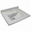 SV2249-54 Savannah 49-in x 22-in Premium Cultured Marble Vanity Top with Integrated Sink and 4-in Centerset Faucet Holes, Frost