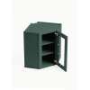 24 in. x 30 in. Ready to Assemble Easy Reach Wall Cabinet with Remington Frame Clear Glass Door, Green, DCW2430GD-RTA-FR01-GR-C