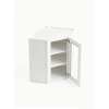 24 in. x 30 in. Ready to Assemble Easy Reach Wall Cabinet with Remington Frame Clear Glass Door, White, DCW2430GD-RTA-FR01-WH-C