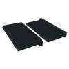 8-in x 4-in x 1-in Solid Surface Shower Shelf Kit, Black, ESSK8-09