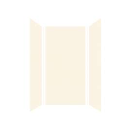 Expressions 36-in x 36-in x 72-in Glue to Wall 3-Piece Shower Kit, Cameo / Biscuit, EWK363672-32
