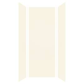 Expressions 36-in x 36-in x 96-in Glue to Wall 3-Piece Shower Kit, Cameo / Biscuit, EWK363696-32
