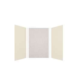 Expressions 48-in x 36-in x 72-in Glue to Wall 3-Piece Shower Kit, Cameo / Biscuit / Sea Fog, EWK483672-3244
