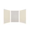 Expressions 48-in x 48-in x 72-in Glue to Wall 3-Piece Shower Kit, Cameo / Biscuit / Sea Fog, EWK484872-3244