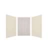 Expressions 48-in x 48-in x 72-in Glue to Wall 3-Piece Shower Kit, Cameo / Biscuit / Bleached Oak, EWK484872-3245