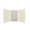 Expressions 48-in x 48-in x 72-in Glue to Wall 3-Piece Shower Kit, Cameo / Biscuit / Houndstooth, EWK484872-3246