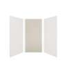 Expressions 48-in x 48-in x 96-in Glue to Wall 3-Piece Shower Kit, White / Houndstooth, EWK484896-3146