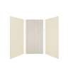 Expressions 48-in x 48-in x 96-in Glue to Wall 3-Piece Shower Kit, Cameo / Biscuit / Bleached Oak, EWK484896-3245