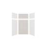Expressions 48-in x 36-in x 96-in Glue to Wall 3-Piece Shower Kit, White / Bleached Oak, EWKX48367224-3145