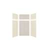 Expressions 48-in x 36-in x 96-in Glue to Wall 3-Piece Shower Kit, Cameo / Biscuit / Houndstooth, EWKX48367224-3246