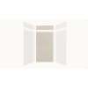 Expressions 48-in x 36-in x 96-in Glue to Wall 3-Piece Shower Kit, White / Houndstooth, EWKX48368412-3146